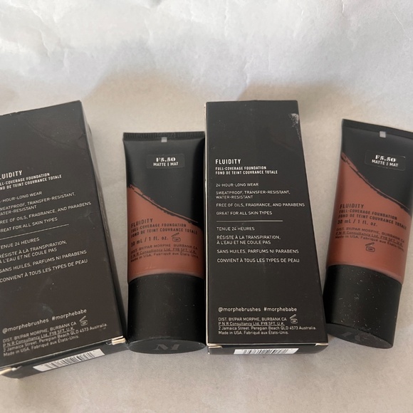 2 Morphe Fluidity F5.50 Matte -Coverage Foundation 30ml/1fl.oz - Picture 9 of 10